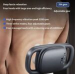BLUEIDEA MULTIFUNCTIONAL STRONG POWER 4-HEAD DEEP TISSUE STRESS RELIEF / MUSCLE MASSAGE GUN - Image 2