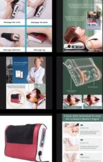 ELECTRIC MULTIFUNCTIONAL HOT COMPRESS SHOULDER, LUMBAR, WHOLE BODY CAR / HOME MASSAGER  —MASSAGE PILLOW - Image 3