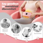 RECHARGEABLE MENSTRUATION CRAMP RELIEF HEATING & VIBRATING BELT MASSAGER