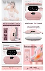 RECHARGEABLE MENSTRUATION CRAMP RELIEF HEATING & VIBRATING BELT MASSAGER - Image 5