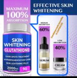 WINS JOWN SKIN WHITENING GLUTATHIONE VEGAN CAPSULES (90 CAPSULES) - Image 2