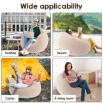 1PC INFLATABLE BEAN BAG INDOOR/OUTDOOR SOFA WITH PUMP - LOUNGE CHAIR - Image 2