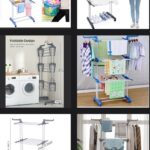 3 LAYERS CLOTHES HANGER/RACK WITH WHEELS + FREE LOWERED RACK