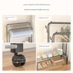 48KG HEAVY DUTY FLOOR FOLDABLE DOUBLE POLE CLOTHES HANGER RACK - Image 4