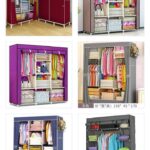 8 COMPARTMENTS CLOTHE STORAGE WARDROBE (Size: 130x45x175)