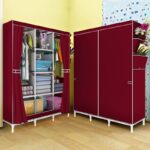 8 COMPARTMENTS CLOTHE STORAGE WARDROBE (Size: 130x45x175) - Image 2