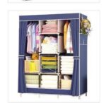 8 COMPARTMENTS CLOTHE STORAGE WARDROBE (Size: 130x45x175) - Image 3