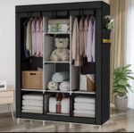 8 COMPARTMENTS CLOTHE STORAGE WARDROBE (Size: 130x45x175) - Image 6