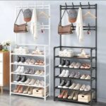 DURABLE STEEL MULTIPURPOSE HANGER & SHOE RACK