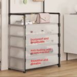 DUSTPROOF DURABLE STEEL MULTIPURPOSE HANGER & SHOE RACK — 5 LAYERS - Image 5