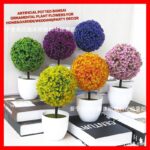 FLORRIE ARTIFICIAL POTTED BONSAI ORNAMENTAL PLANT FLOWERS FOR HOME&GARDEN /WEDDING /PARTY DECOR