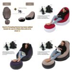 HIGH QUALITY LUXURY INFLATABLE AIR SOFA WITH LEG REST + FREE PUMPING MACHINE - Image 2