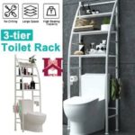 MULTIFUNCTIONAL TOILET SEAT / BATHROOM RACK FOR TOILETRIES (WHITE)