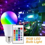 SMART 16-COLOUR RGB LED ENERGY SAVING BULB WITH REMOTE (5W)