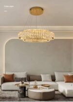 ATMOSPHERIC RING LUXURY CRYSTAL LED CHANDELIER - Image 2