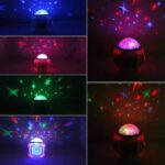 BATTERY-OPERATED STARRY PROJECTION LIGY WITH MUSIC,  THERMOMETER  & ALARM CLOCK