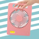 HIGH QUALITY CONVENIENT LARGE WIND POWER ULTRA-QUIET DESKTOP / HANDHELD RECHARGEABLE FAN (CY-2018) - Image 4