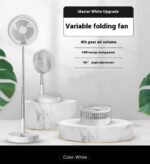 RETRACTABLE / FOLDABLE SPEEDY BLADES RECHARGEABLE TABLETOP FAN - Image 3
