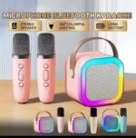 RECHARGEABLE KARAOKE BLUETOOTH SPEAKER WITH DOUBLE MICROPHONES