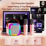 RECHARGEABLE KARAOKE BLUETOOTH SPEAKER WITH DOUBLE MICROPHONES - Image 5