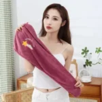 1PC EMBROIDERY MICROFIBER ABSORBENT HAIR TOWEL/BATH TOWEL - Image 7