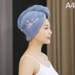 1PC EMBROIDERY MICROFIBER ABSORBENT HAIR TOWEL/BATH TOWEL - Image 8