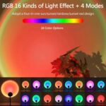 STURDY PORTABLE RGB SUNSET ATMOSPHERE PROJECTION USB LED TABLE LAMP / LIGHT - Image 3
