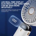 PORTABLE RECHARGEABLE DIGITAL DISPLAY TABLE / HAND FAN (SX-122) - Image 3