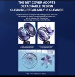 PORTABLE RECHARGEABLE DIGITAL DISPLAY TABLE / HAND FAN (SX-122) - Image 6