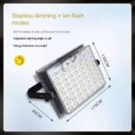 SUPER BRIGHT SOLAR RECHARGEABLE FLOODLIGHT - Image 4
