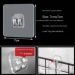 10PCS TRANSPARENT SELF-ADHESIVE CUFFLINK HOOK (HOOK 013) - Image 2