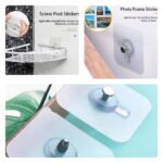 10PCS TRANSPARENT TRACELESS SELF-ADHESIVE NAILLESS SUCTION TILE HOOK (HOOK 003)
