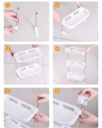 3 LAYERS BATHROOM ACCESSORIES ORGANIZER / SHELF - Image 2