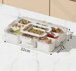 TRANSPARENT 9-COMPARTMENT DETACHABLE STORAGE RACK / BOX - Image 3