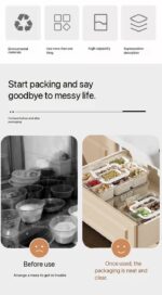 TRANSPARENT 9-COMPARTMENT DETACHABLE STORAGE RACK / BOX - Image 4