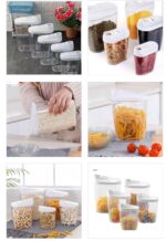10PCS CEREAL & SPICE CONTAINER SET (5 CONTAINERS + 5 COVERS) - Image 4