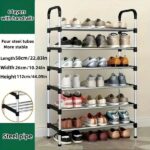 6-STEP QUALITY BIG POLE STEEL SHOE RACK