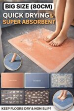 80CM NON SLIP QUICK DRYING & SUPER ABSORBENT FOOT MAT