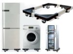 ADJUSTABLE MOVEABLE LOAD BEARING WASHING MACHINE & FRIDGE STAND / BASE WITH WHEELS