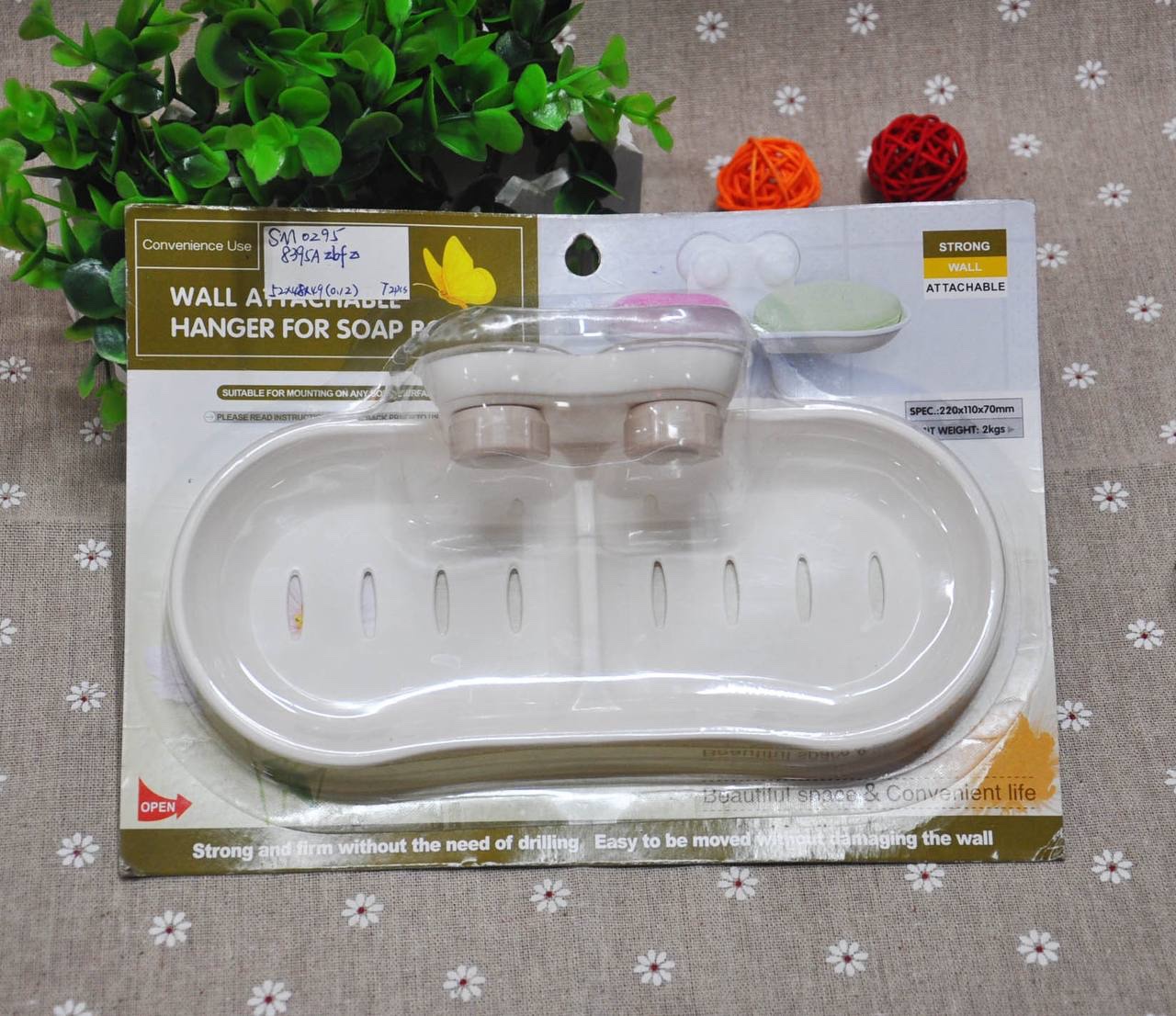 img_0975 BROAD SURFACE TILE SUCTION SOAP RACK - Image 1