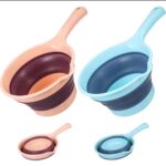 COLLAPSIBLE SILICONE-PLASTIC LONG HANDLE BAILER / SCOOP BOWL