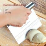 STAINLESS STEEL MULTIPURPOSE CAKE & PASTRY CUTTER / SCRAPER /DECORATOR / SCALE KNIFE / KITCHEN SPATULA WITH MEASUREMENT - Image 2