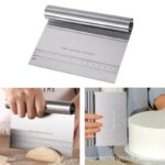 STAINLESS STEEL MULTIPURPOSE CAKE & PASTRY CUTTER / SCRAPER /DECORATOR / SCALE KNIFE / KITCHEN SPATULA WITH MEASUREMENT - Image 4