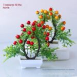 FENCED GARDEN ARTIFICIAL POTTED PLANT / FLOWER