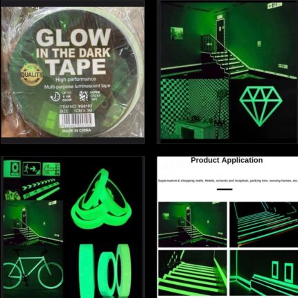 GLOW-IN-THE-DARK HIGH PERFORMANCE MULTIPURPOSE LUMINESCENT TAPE (3M)