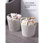 QUALITY LARGE CAPACITY THICKENED RUBBER STORAGE BASKET
