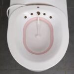 MEN & WOMEN SQUATTING & STEAMING TOILET BASIN  WITH PUMP (STEAMING SITTER/POTTY) - WHITE - Image 2