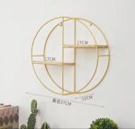 NORDIC GOLD METAL LUXURY WALL DECOR STORAGE RACK - Image 2