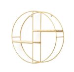NORDIC GOLD METAL LUXURY WALL DECOR STORAGE RACK - Image 4