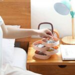 4 LAYERS ROTATING JEWELRY ORGANIZER WITH MIRROR - Image 3